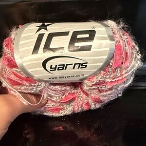 Ice Yarns Pink & White Novelty Yarn Skein